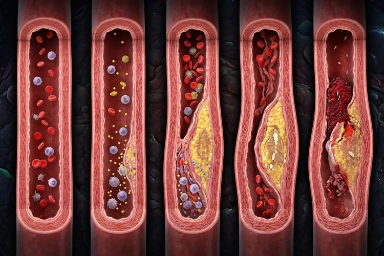 How Atherosclerosis Develops Inside Arteries Over Time