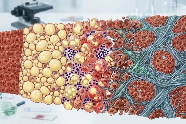 How Fatty Liver Progresses to Inflammation and Scarring