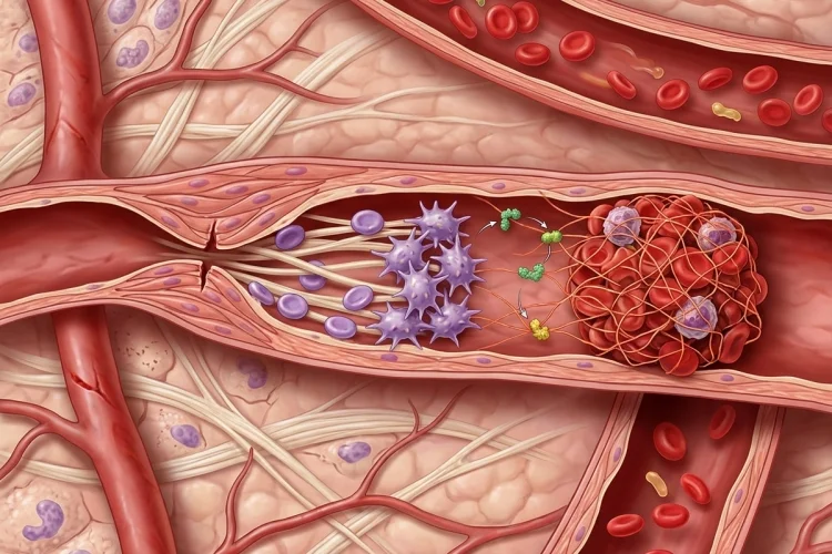 How Normal Haemostasis Stops Bleeding After Vascular Injury