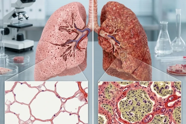 How Pneumonia Changes the Air Spaces and Tissues of the Lung