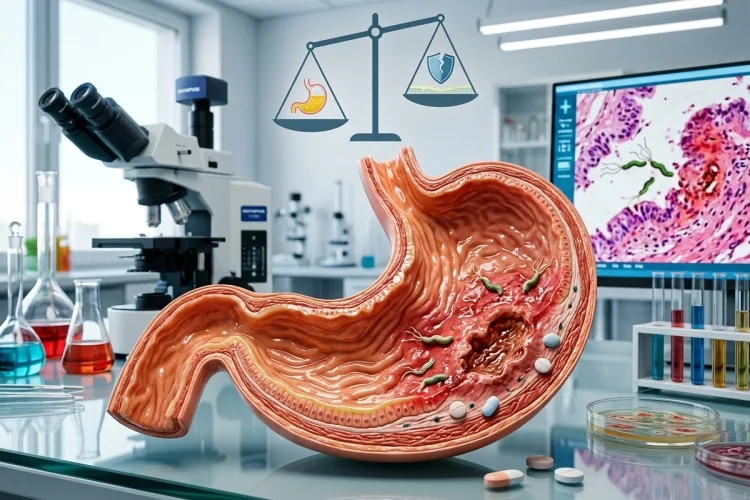 How Gastritis and Ulcers Damage the Stomach Lining